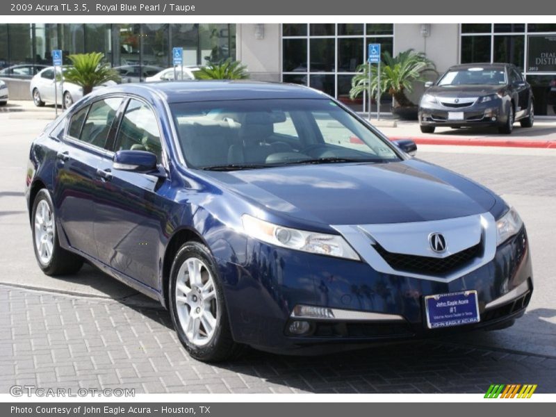 Royal Blue Pearl / Taupe 2009 Acura TL 3.5