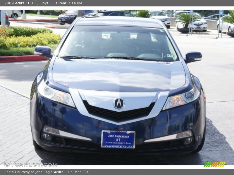 Royal Blue Pearl / Taupe 2009 Acura TL 3.5
