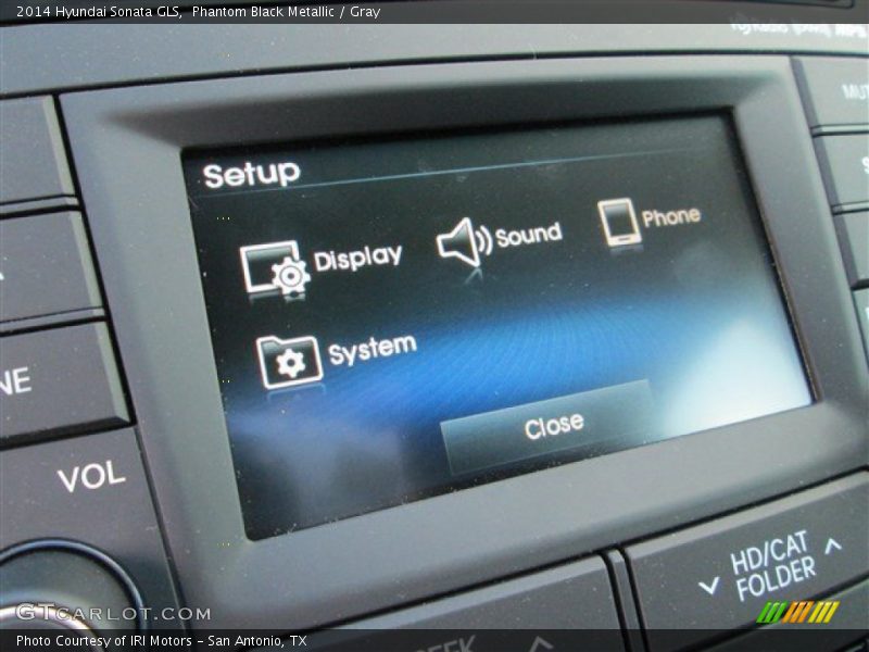 Phantom Black Metallic / Gray 2014 Hyundai Sonata GLS