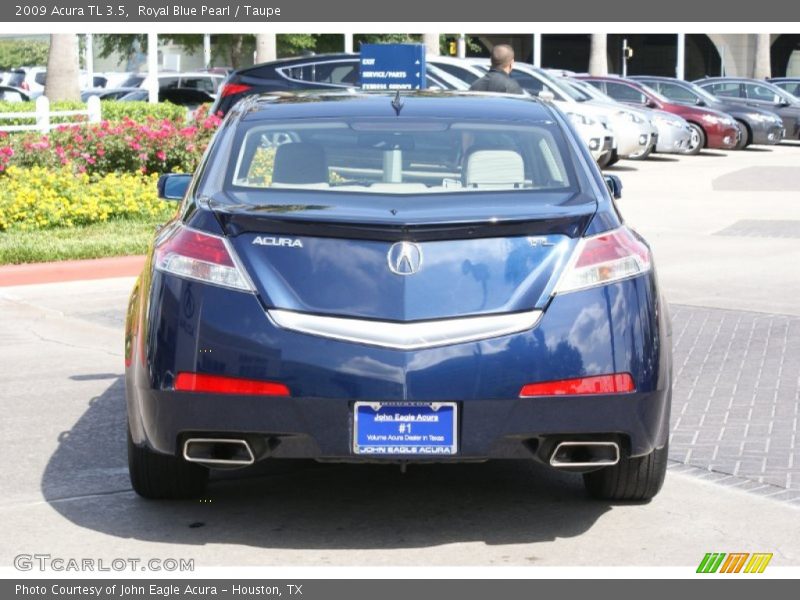 Royal Blue Pearl / Taupe 2009 Acura TL 3.5