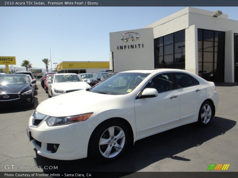 Premium White Pearl / Ebony 2010 Acura TSX Sedan