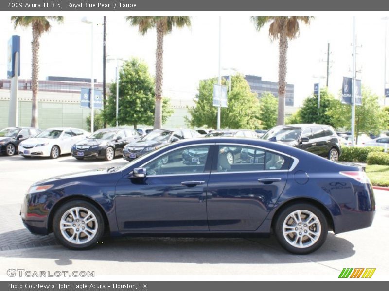 Royal Blue Pearl / Taupe 2009 Acura TL 3.5