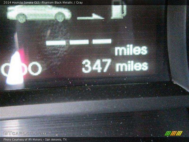 Phantom Black Metallic / Gray 2014 Hyundai Sonata GLS