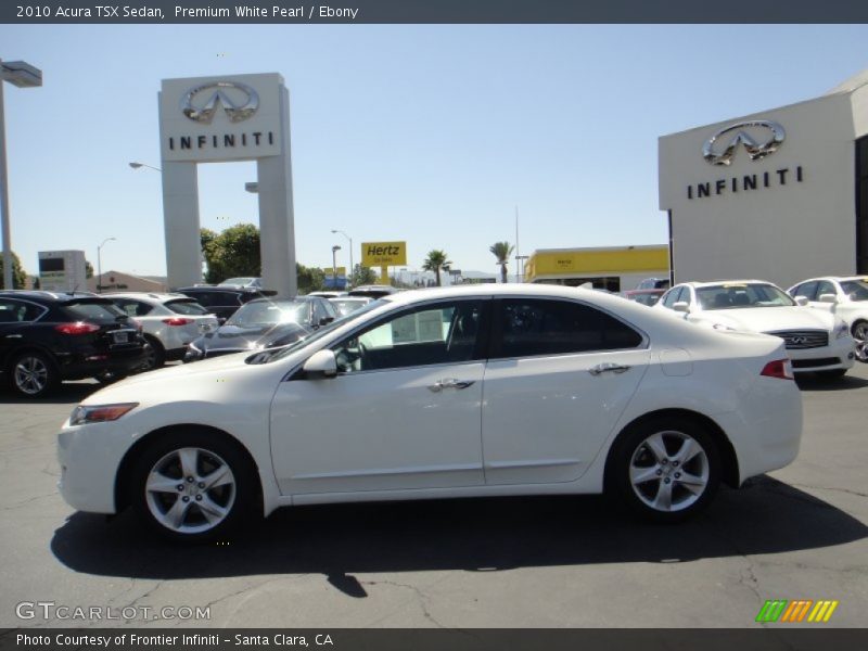 Premium White Pearl / Ebony 2010 Acura TSX Sedan