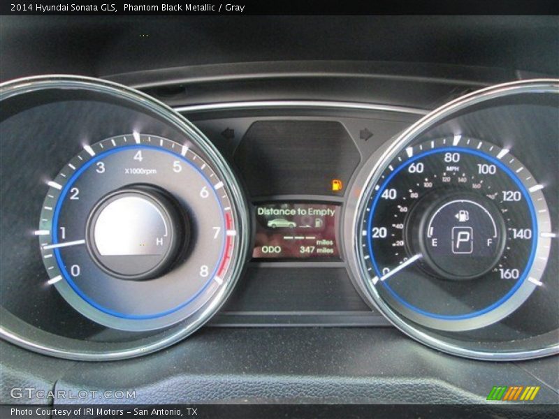 Phantom Black Metallic / Gray 2014 Hyundai Sonata GLS