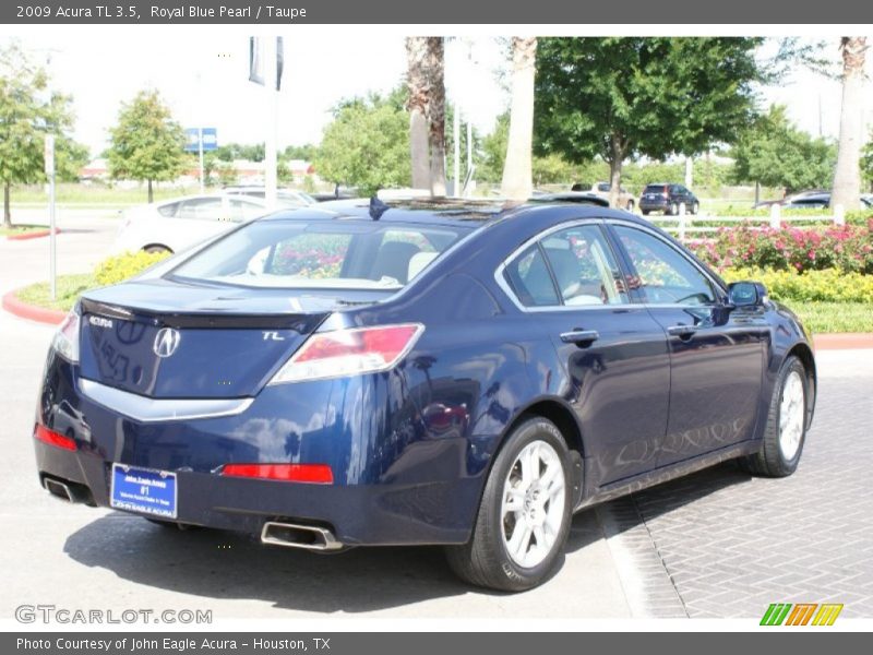 Royal Blue Pearl / Taupe 2009 Acura TL 3.5