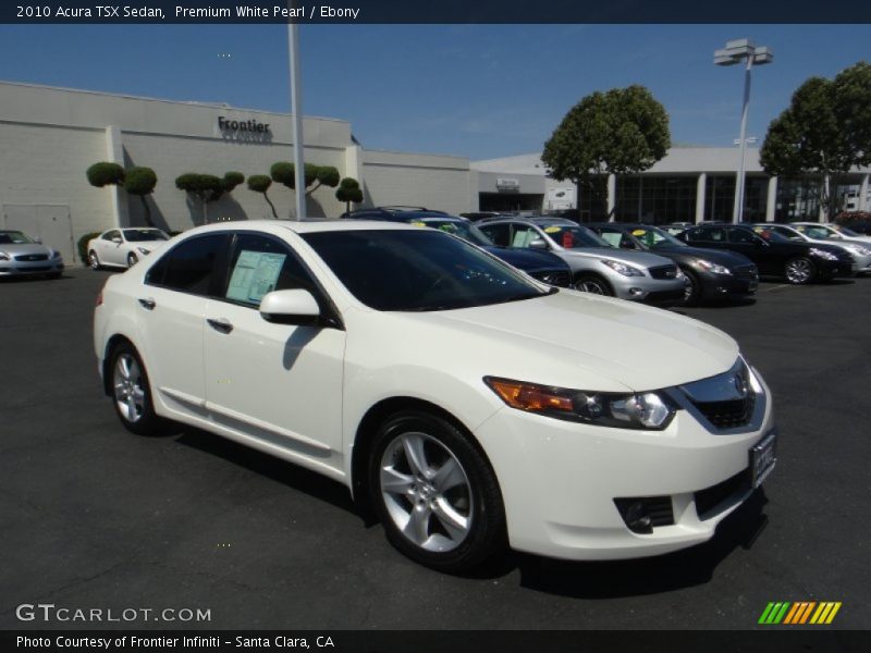 Premium White Pearl / Ebony 2010 Acura TSX Sedan