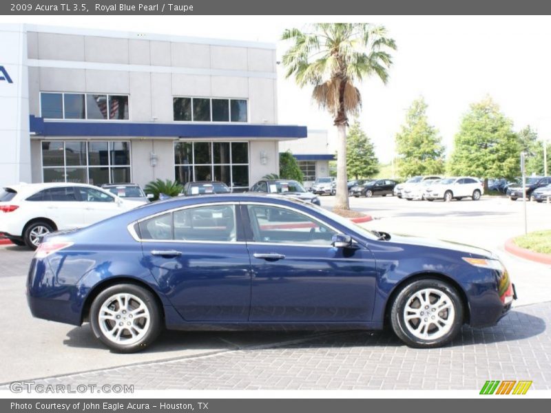 Royal Blue Pearl / Taupe 2009 Acura TL 3.5