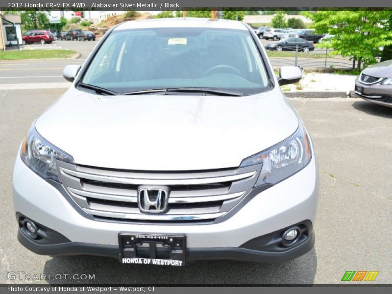 Alabaster Silver Metallic / Black 2012 Honda CR-V EX 4WD