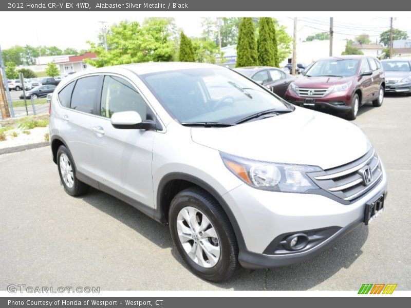 Alabaster Silver Metallic / Black 2012 Honda CR-V EX 4WD