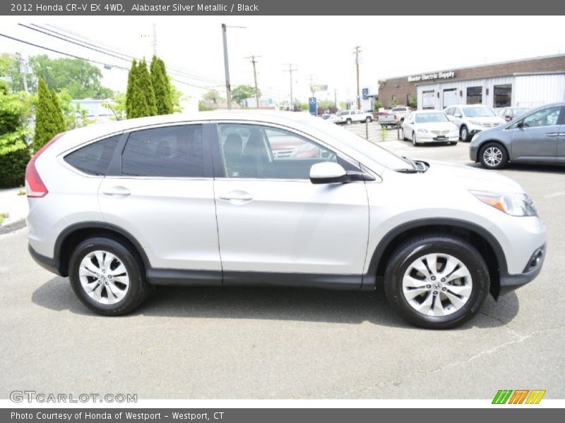 Alabaster Silver Metallic / Black 2012 Honda CR-V EX 4WD