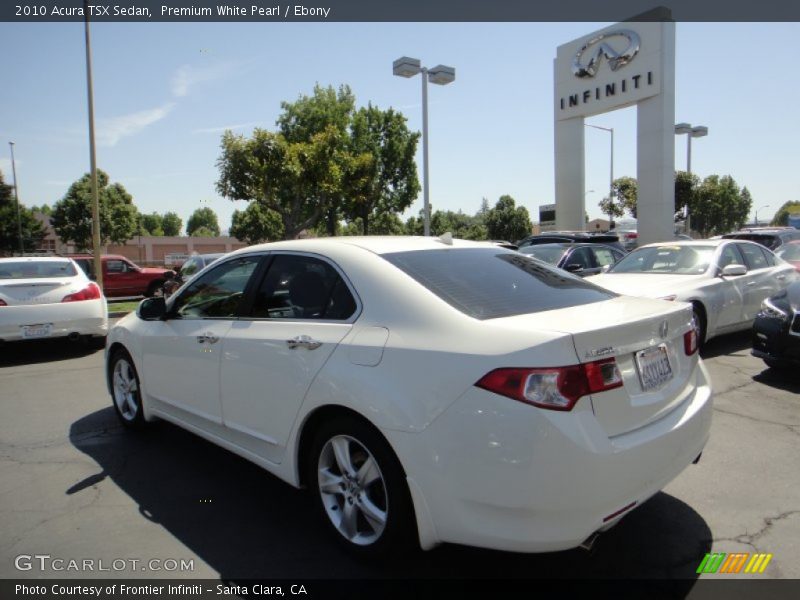 Premium White Pearl / Ebony 2010 Acura TSX Sedan