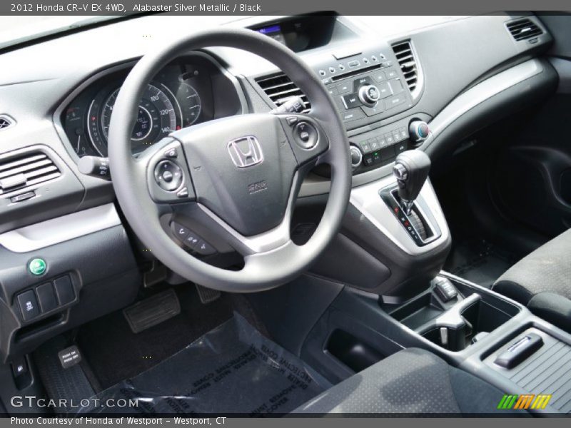 Alabaster Silver Metallic / Black 2012 Honda CR-V EX 4WD