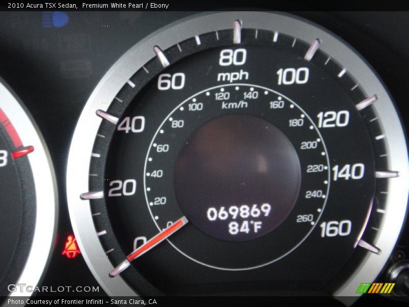 Premium White Pearl / Ebony 2010 Acura TSX Sedan