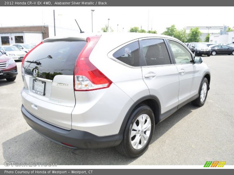 Alabaster Silver Metallic / Black 2012 Honda CR-V EX 4WD