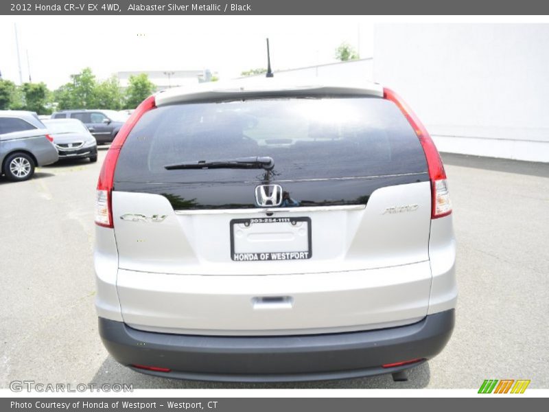 Alabaster Silver Metallic / Black 2012 Honda CR-V EX 4WD