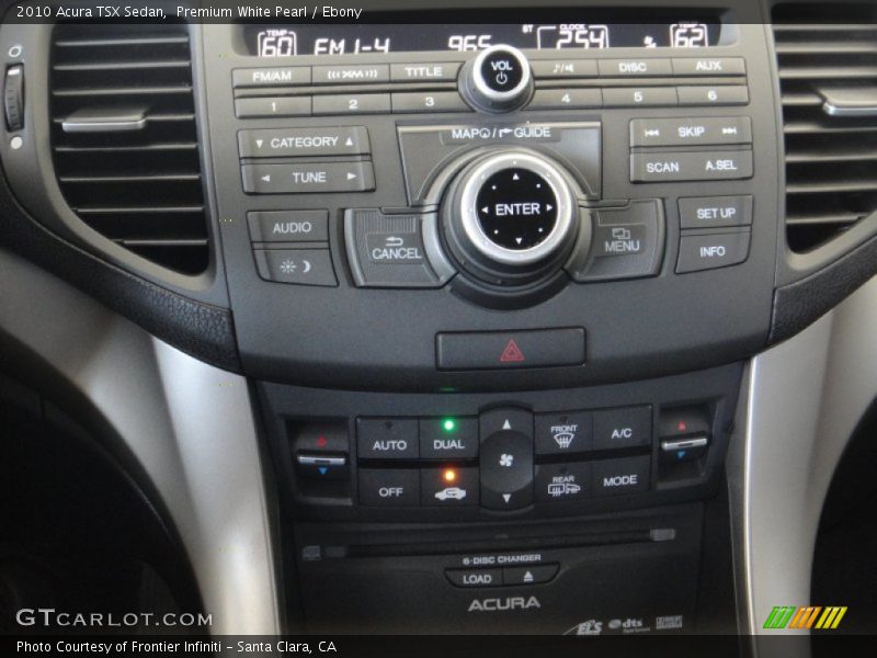 Premium White Pearl / Ebony 2010 Acura TSX Sedan
