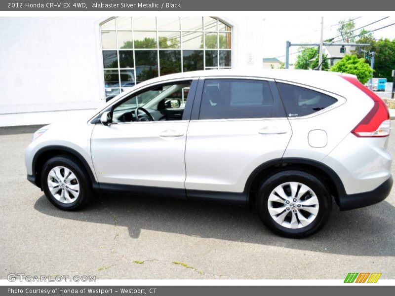 Alabaster Silver Metallic / Black 2012 Honda CR-V EX 4WD