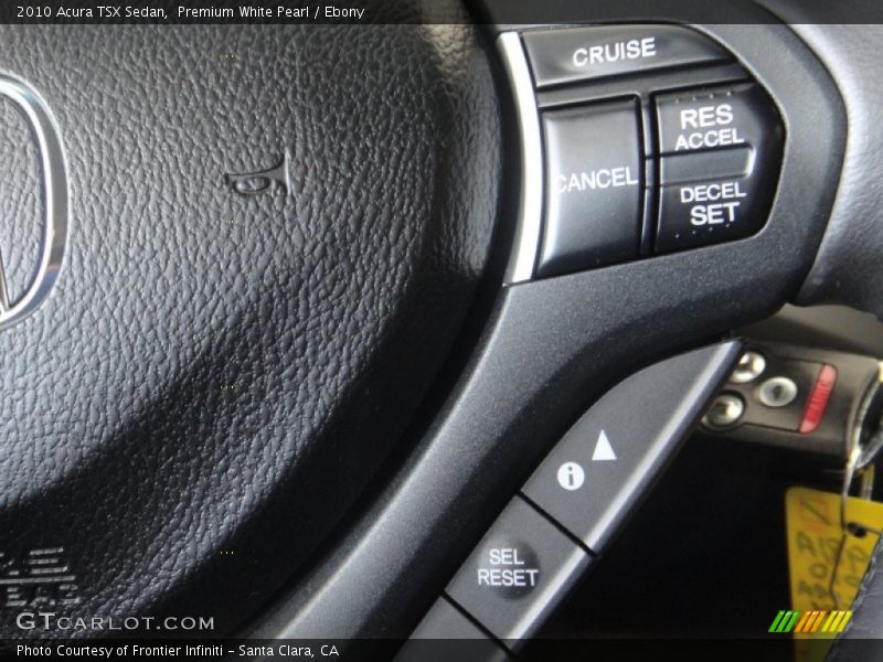 Premium White Pearl / Ebony 2010 Acura TSX Sedan