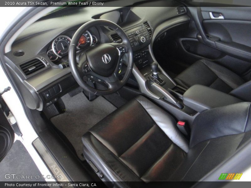 Premium White Pearl / Ebony 2010 Acura TSX Sedan