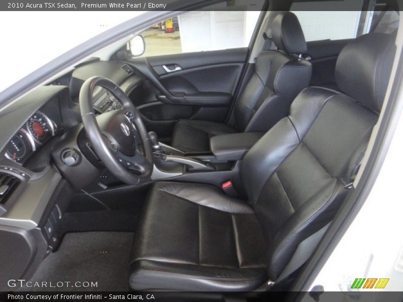 Premium White Pearl / Ebony 2010 Acura TSX Sedan