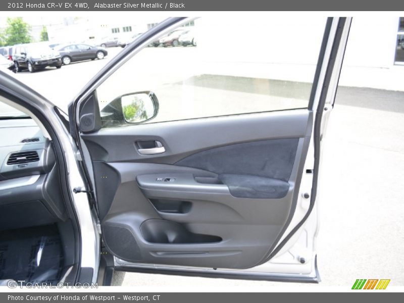 Alabaster Silver Metallic / Black 2012 Honda CR-V EX 4WD