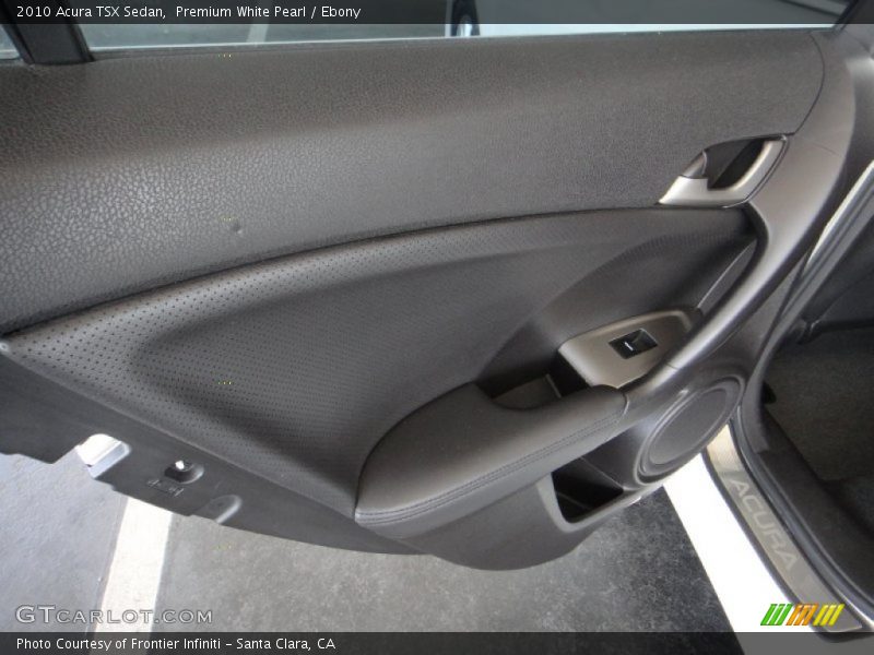 Premium White Pearl / Ebony 2010 Acura TSX Sedan