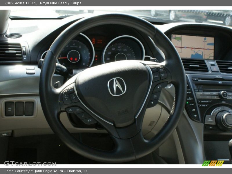 Royal Blue Pearl / Taupe 2009 Acura TL 3.5