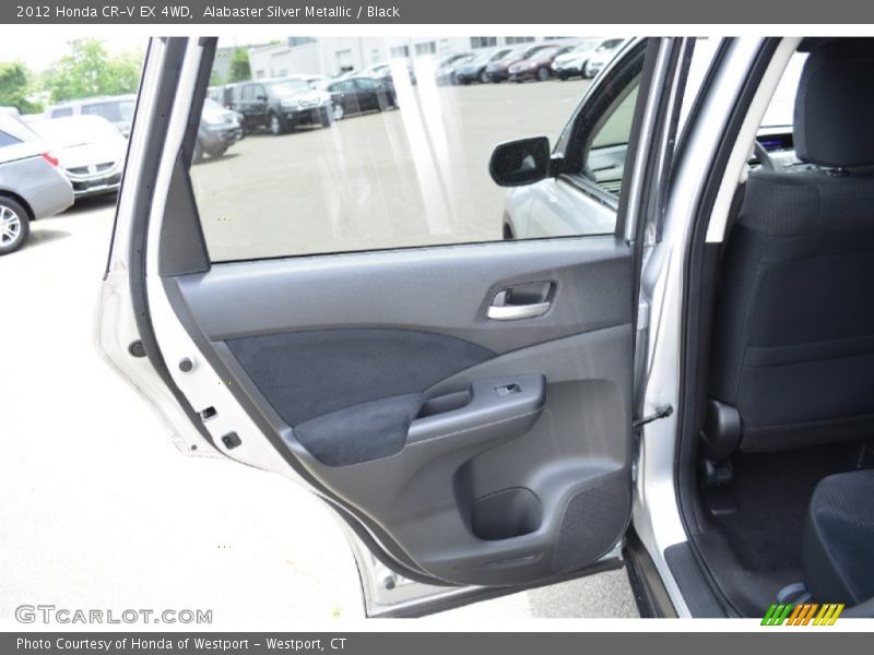 Alabaster Silver Metallic / Black 2012 Honda CR-V EX 4WD