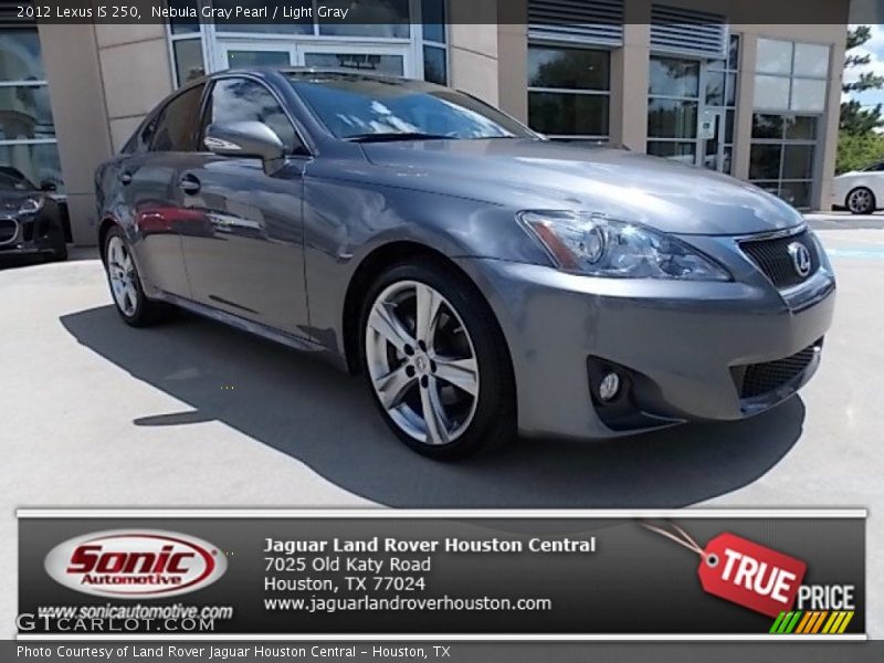 Nebula Gray Pearl / Light Gray 2012 Lexus IS 250