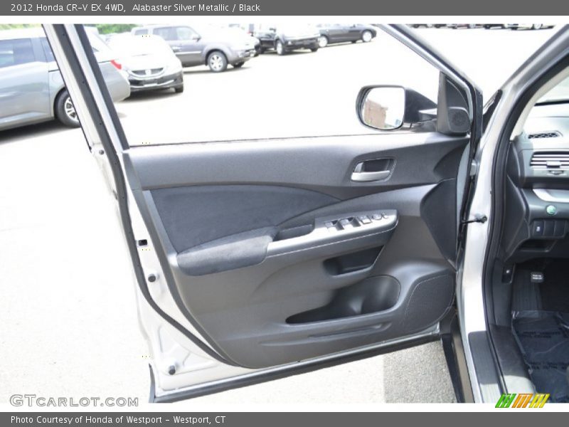 Alabaster Silver Metallic / Black 2012 Honda CR-V EX 4WD