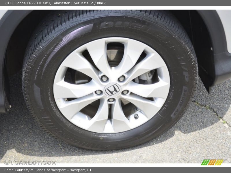 Alabaster Silver Metallic / Black 2012 Honda CR-V EX 4WD