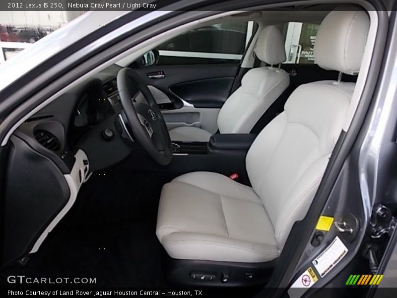 Nebula Gray Pearl / Light Gray 2012 Lexus IS 250