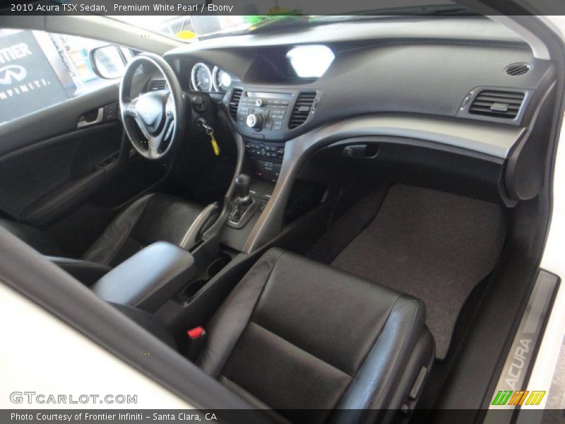 Premium White Pearl / Ebony 2010 Acura TSX Sedan