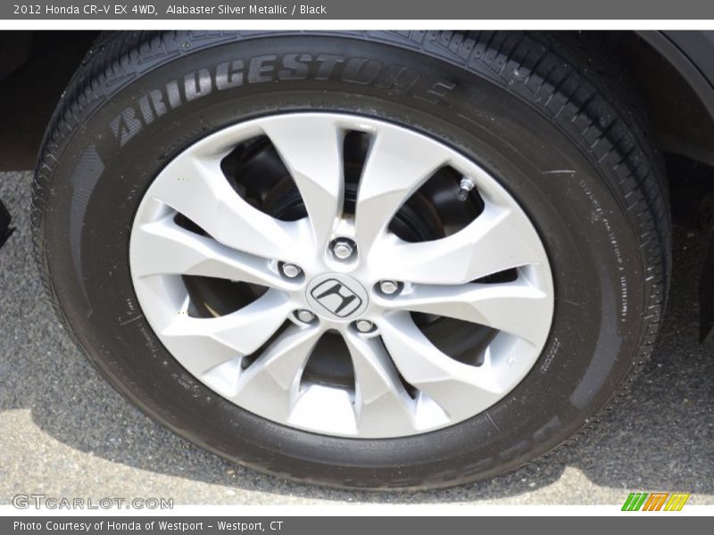 Alabaster Silver Metallic / Black 2012 Honda CR-V EX 4WD