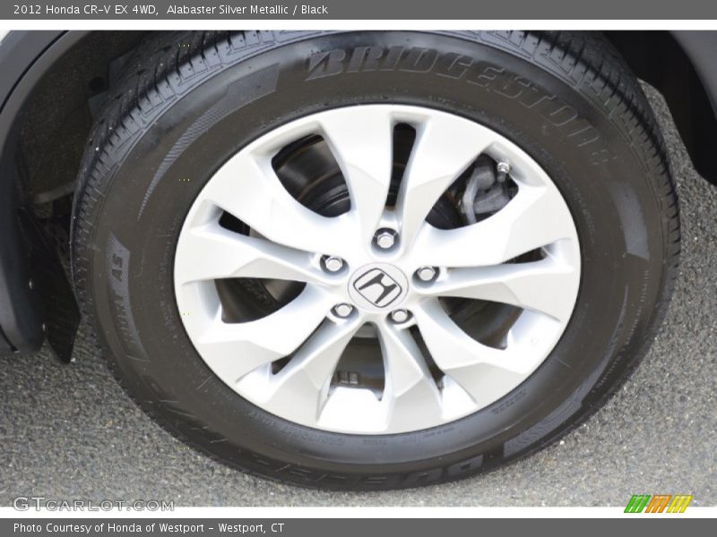 Alabaster Silver Metallic / Black 2012 Honda CR-V EX 4WD