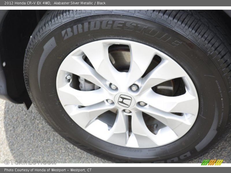 Alabaster Silver Metallic / Black 2012 Honda CR-V EX 4WD