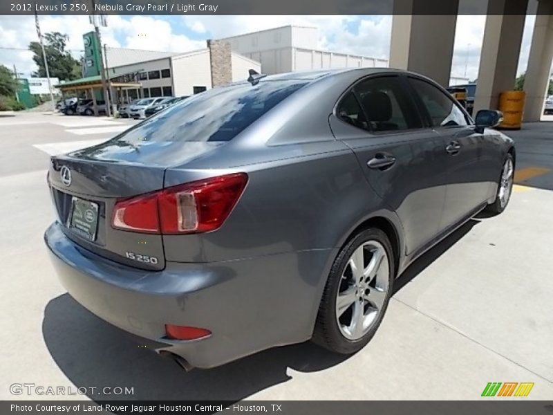 Nebula Gray Pearl / Light Gray 2012 Lexus IS 250