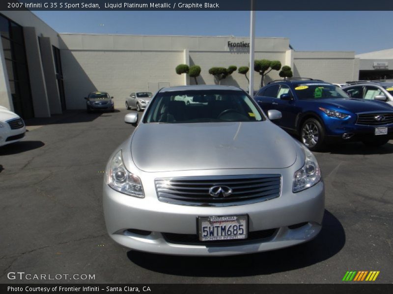Liquid Platinum Metallic / Graphite Black 2007 Infiniti G 35 S Sport Sedan