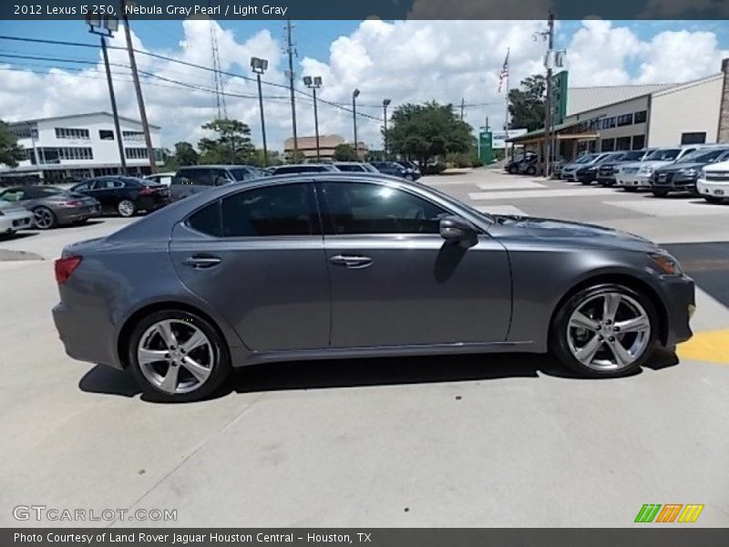 Nebula Gray Pearl / Light Gray 2012 Lexus IS 250