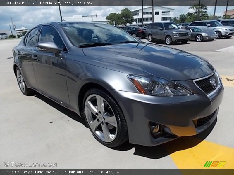 Nebula Gray Pearl / Light Gray 2012 Lexus IS 250