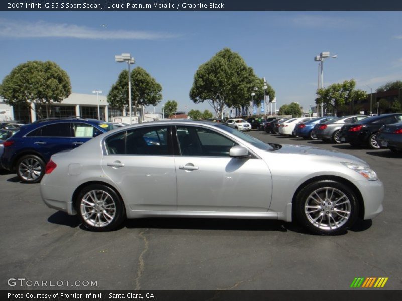 Liquid Platinum Metallic / Graphite Black 2007 Infiniti G 35 S Sport Sedan