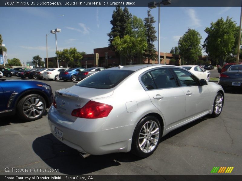 Liquid Platinum Metallic / Graphite Black 2007 Infiniti G 35 S Sport Sedan