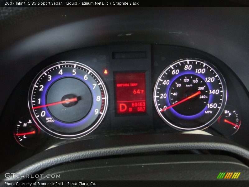 Liquid Platinum Metallic / Graphite Black 2007 Infiniti G 35 S Sport Sedan