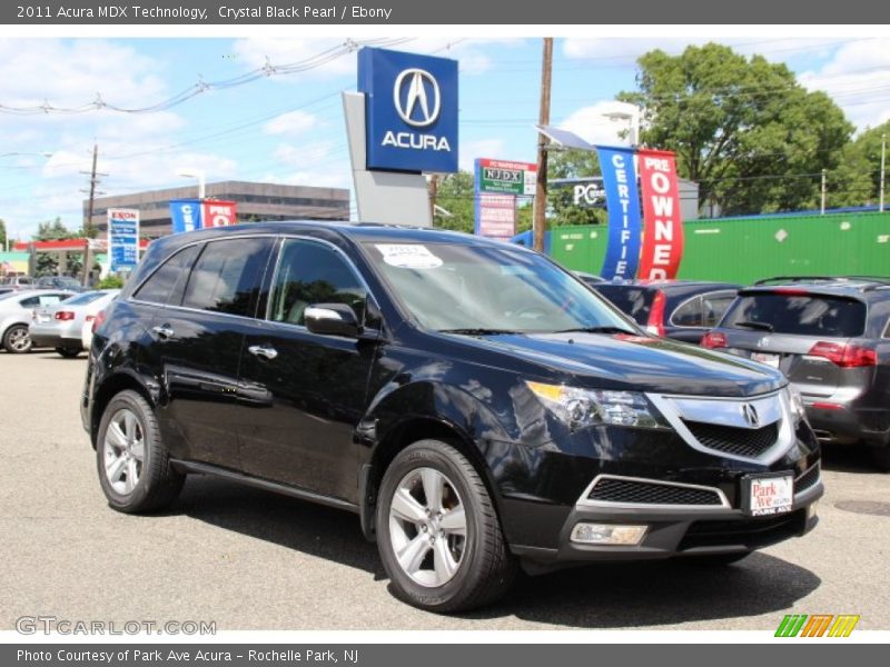 Crystal Black Pearl / Ebony 2011 Acura MDX Technology