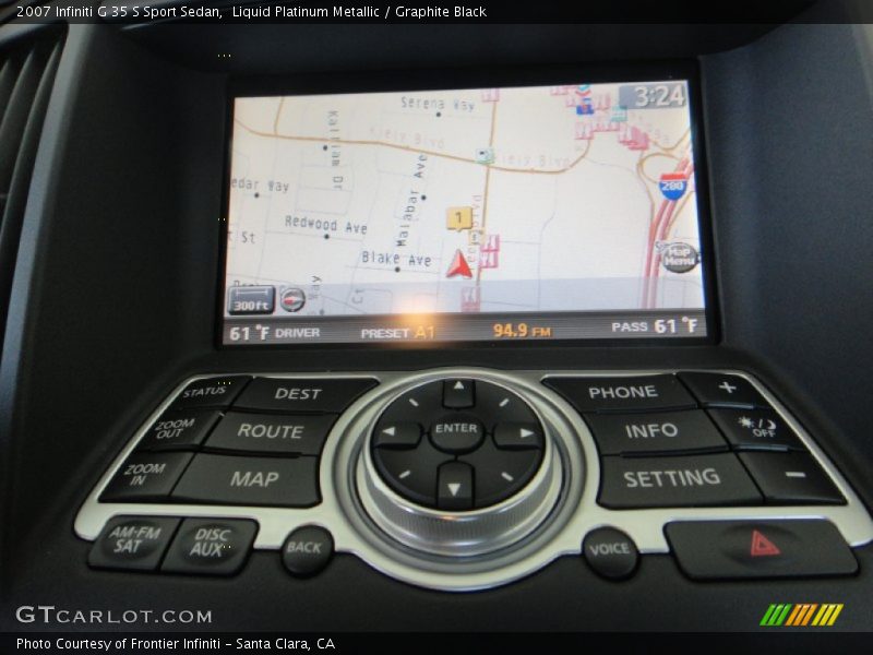Liquid Platinum Metallic / Graphite Black 2007 Infiniti G 35 S Sport Sedan