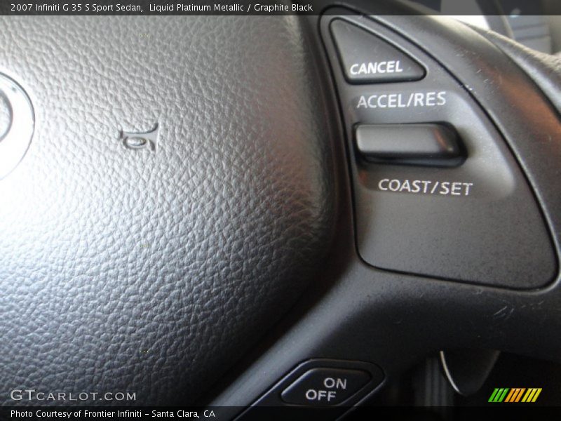 Liquid Platinum Metallic / Graphite Black 2007 Infiniti G 35 S Sport Sedan