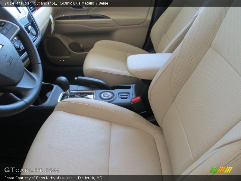 Cosmic Blue Metallic / Beige 2014 Mitsubishi Outlander SE