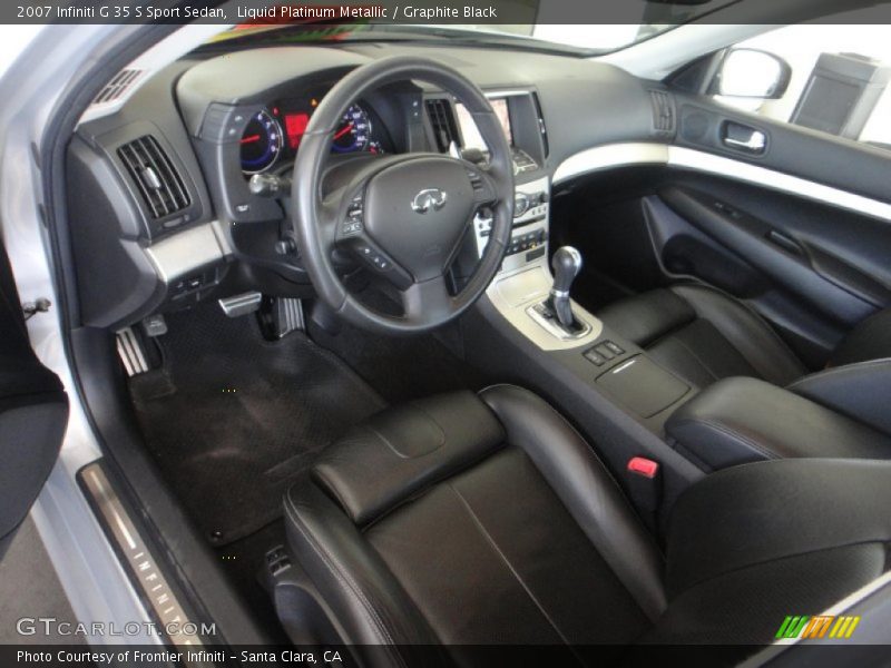 Liquid Platinum Metallic / Graphite Black 2007 Infiniti G 35 S Sport Sedan