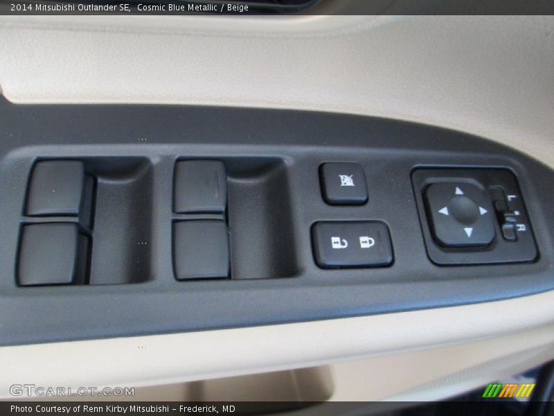 Cosmic Blue Metallic / Beige 2014 Mitsubishi Outlander SE